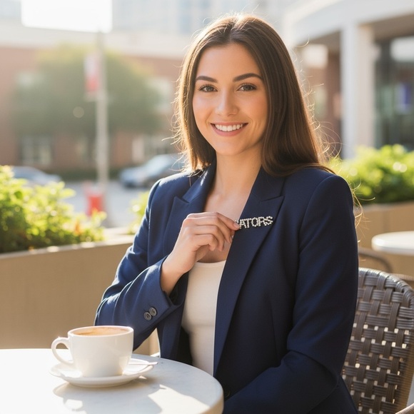 Florida “Gators" Crystal Brooch…Vintage - Picture 3 of 4